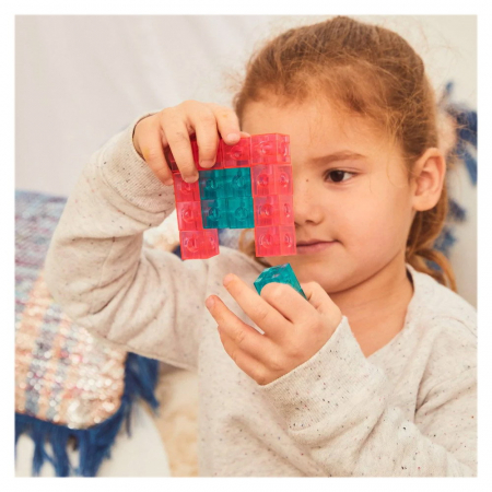 Linking Cubes, 100 cuburi translucide interconectabile, 3-10 ani [2]