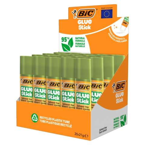 Lipici solid Bic, formula imbunatatita, tub reciclabil 95%, 21g [1]