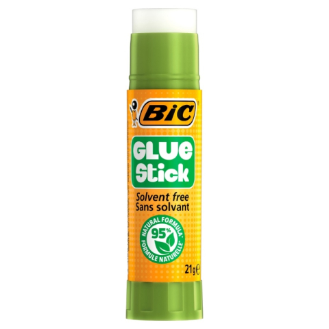 Lipici scolar, Stick, Solid si Lichid - Lipici solid Bic, formula imbunatatita, tub reciclabil 95%, 21g