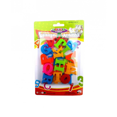 Jucării și Jocuri pentru copii - Litere magnetice copii CNX 8306-ABC didactice, diverse culori, set 26 buc