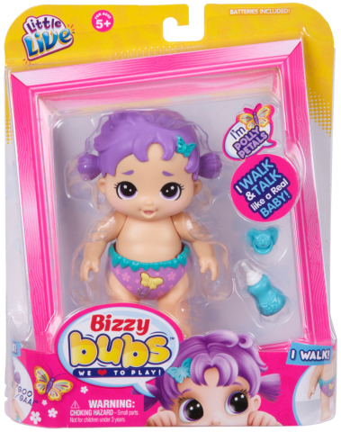 Jucării și Jocuri pentru copii - Little Live Bizzy Bubs - Bebelus cu functii, Polly Petals copii varsta 5 ani +