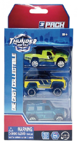 Macheta die cast, set 3 masinute, scara 1/64, 7.5cm,  diverse modele si culori- rosu, albastru, bleu, rosu deschis, maro, gri petrol [3]