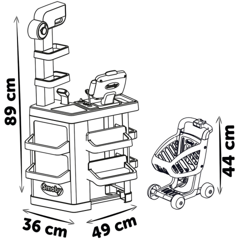Magazin pentru copii Smoby Market cu 34 accesorii [5]