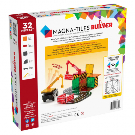 Joc de constructie magnetic ⭐ Magna-Tiles Builder [4]