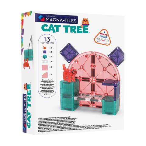 MAGNA-TILES Cat Tree, set magnetic​, copii varsta 3-9 ani [2]