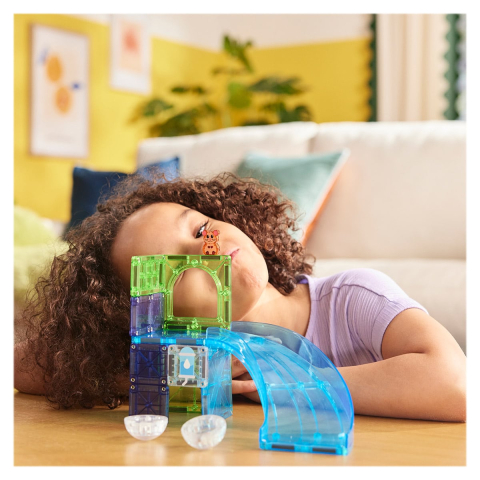 MAGNA-TILES Cursa hamsterului​, set magnetic, copii varsta 3-9 ani [1]