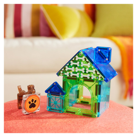 MAGNA-TILES Dog House, set magnetic, copii varsta 3-9 ani [1]