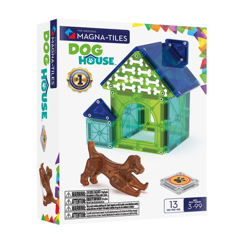 MAGNA-TILES Dog House, set magnetic, copii varsta 3-9 ani [3]