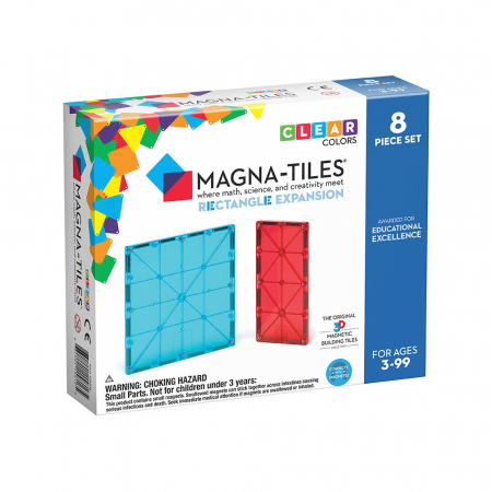Seturi de construcție - MAGNA-TILES Extensie Dreptunghiuri, 8 piese