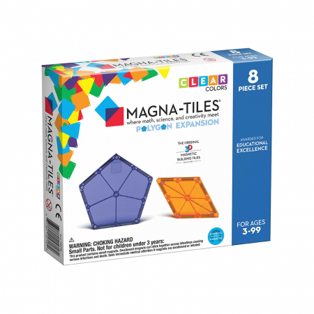 Seturi de construcție - MAGNA-TILES Extensie Poligoane, 8 piese