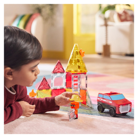 MAGNA-TILES Fire Rescue, 27 piese, copii varsta 3-9 ani [1]