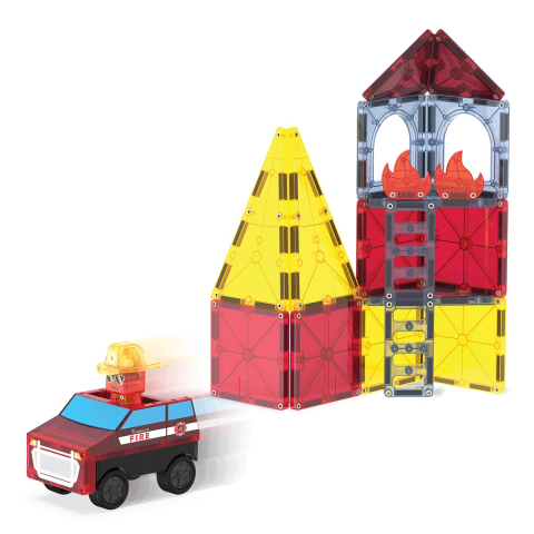 MAGNA-TILES Fire Rescue, 27 piese, copii varsta 3-9 ani [2]