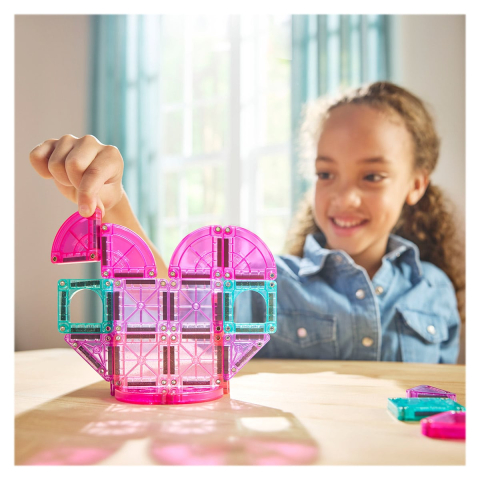 MAGNA-TILES Heart to Heart, Travel set, varsta 3-9 ani [2]