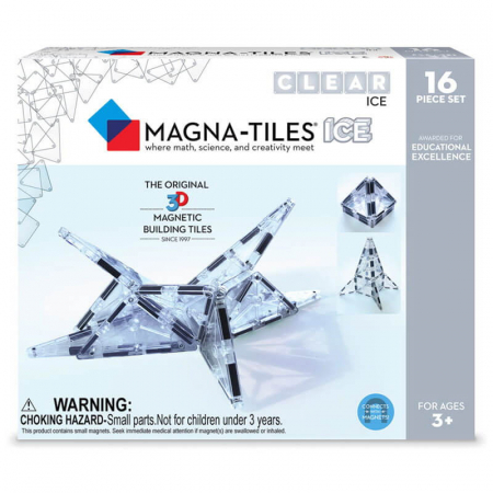Joc de constructie magnetic ⭐ Magna-Tiles Ice Transparent