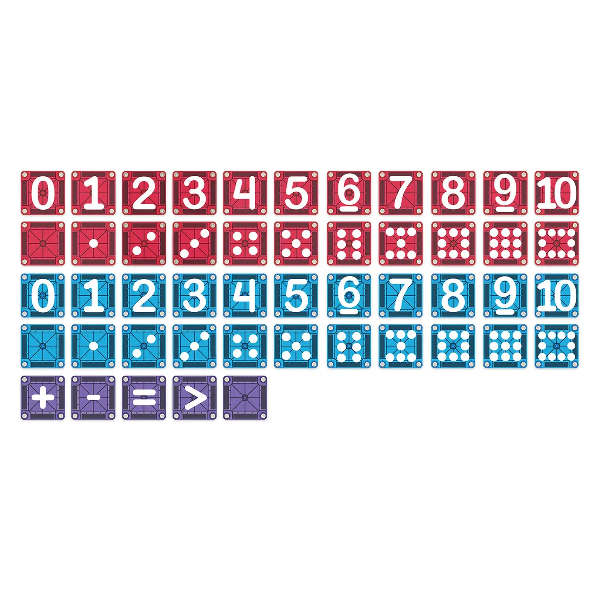 MAGNA-TILES Learn Numbers, cifre si matematica, varsta 3-9 ani [4]
