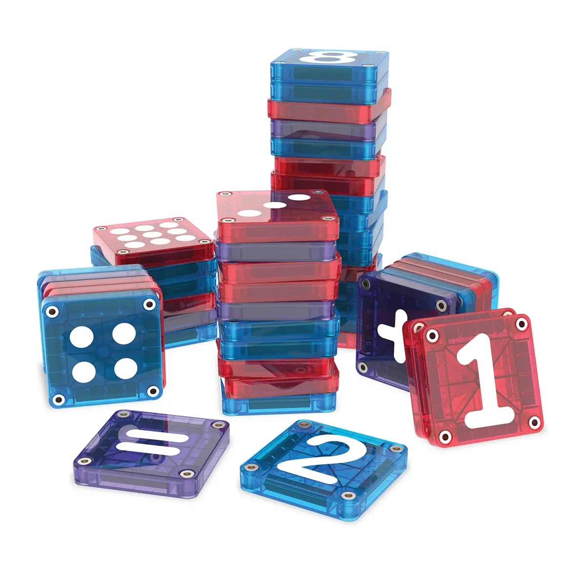 MAGNA-TILES Learn Numbers, cifre si matematica, varsta 3-9 ani [1]