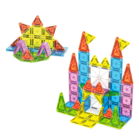 MAGNA-TILES microMAGS Travel Deluxe, 55 piese, copii varsta 3-9 ani [2]
