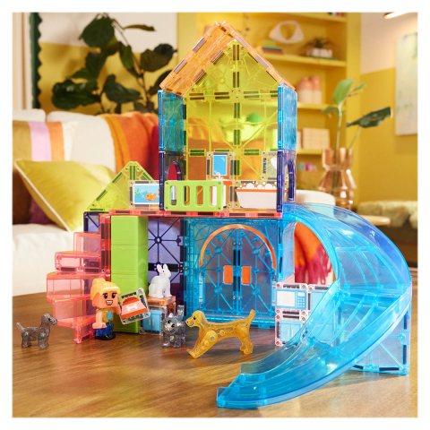 MAGNA-TILES Pet Playhouse, 50 piese, copii varsta 3-9 ani [1]