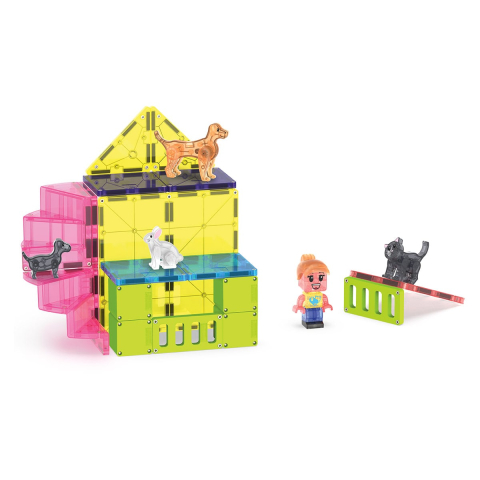 MAGNA-TILES Pet Playhouse, 50 piese, copii varsta 3-9 ani [4]