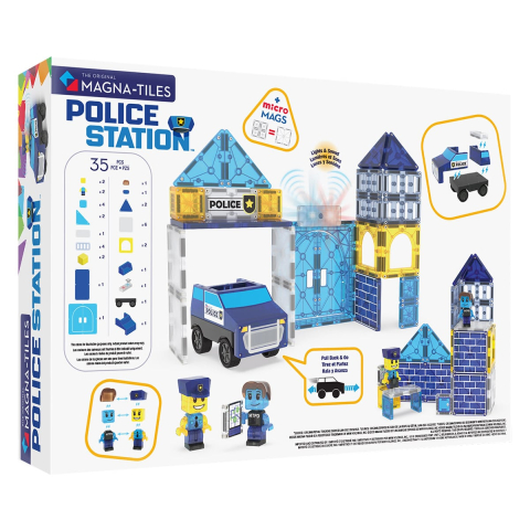 MAGNA-TILES Police Station, 35 piese, copii varsta 3-9 ani [5]