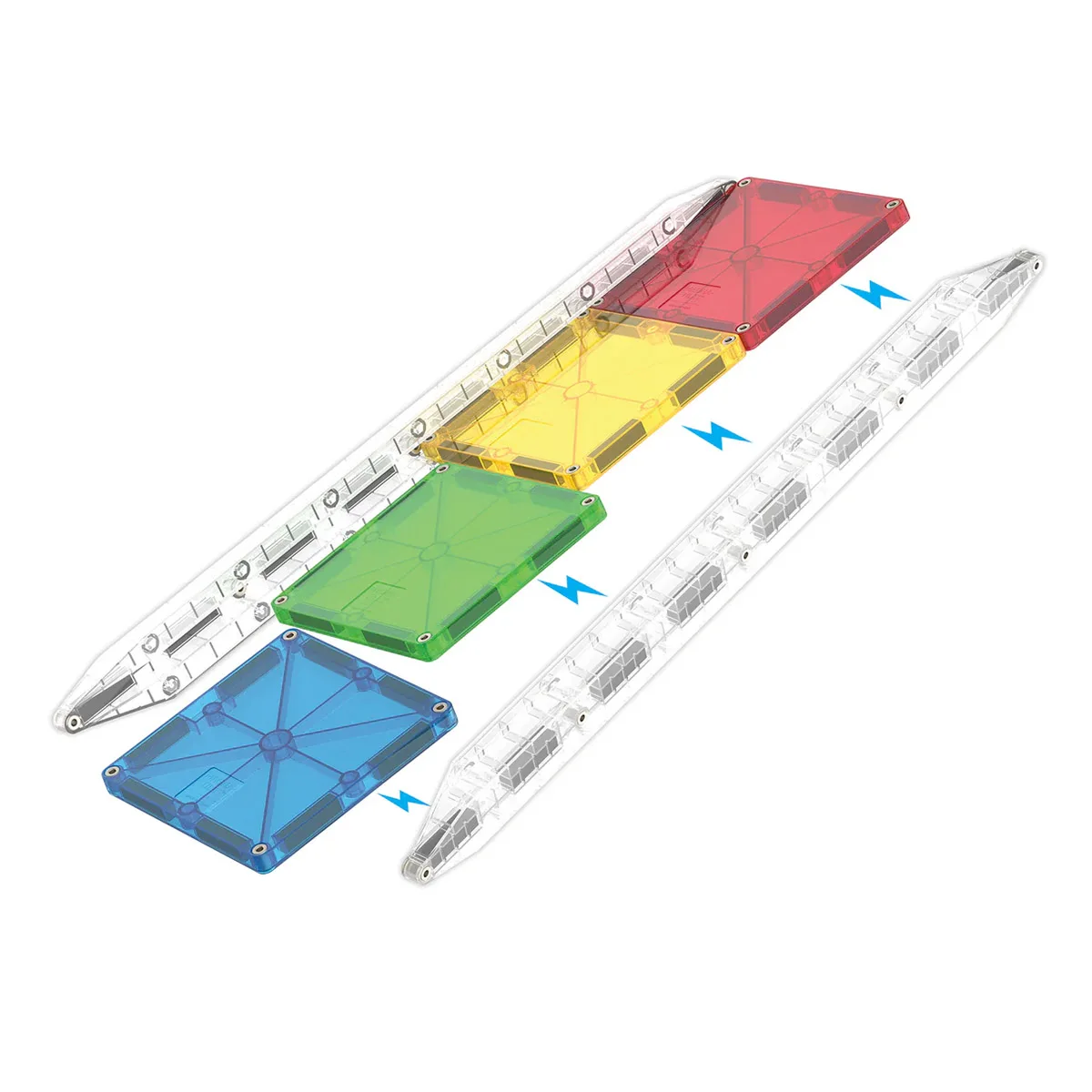 MAGNA-TILES Rail Racer, extensie șine, 8 piese, varsta 3-9 ani [1]