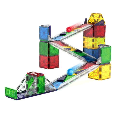 MAGNA-TILES Rail Racers Deluxe, 90 piese, copii varsta 3-9 ani [2]