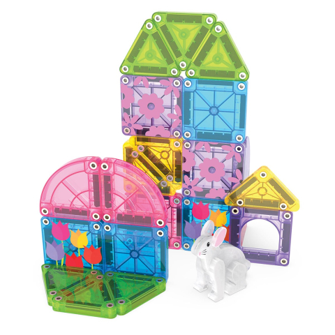 MAGNA-TILES Spring Garden, Travel set, varsta 3-9 ani [1]