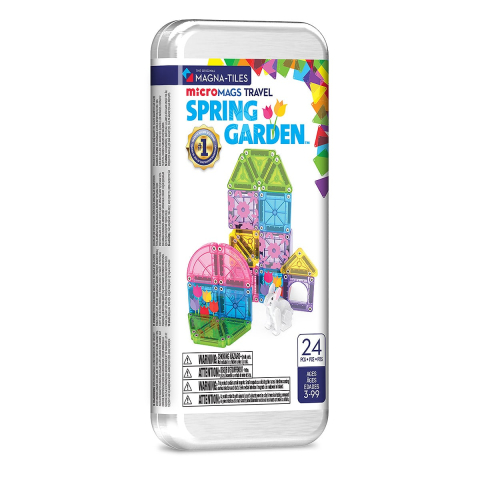 Jucării și Jocuri pentru copii - MAGNA-TILES Spring Garden, Travel set, varsta 3-9 ani