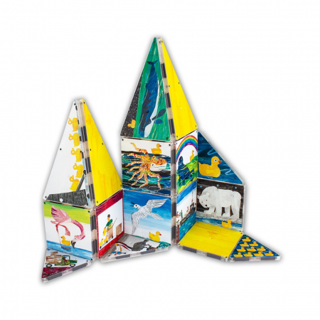 Magna-Tiles Structures, 10 ratuste de cauciuc, Eric Carle [4]