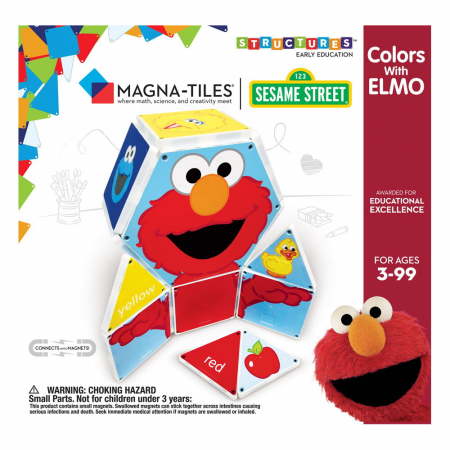 Seturi de construcție - Magna-Tiles Structures, Invata culorile cu Elmo, 3-9 ani