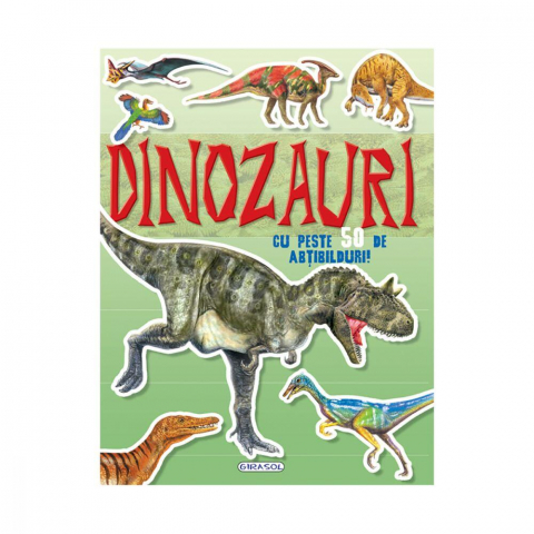 Cărți Educative, Activități - Mai cauta si lipeste - Dinozauri cu peste 50 de abt.