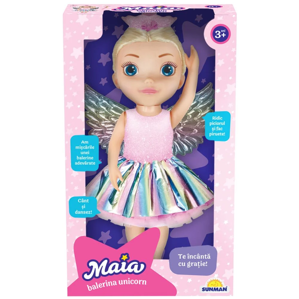 Jucării și Jocuri pentru copii - Maia Balerina Bagheta Unicorn  Noriel papusa 