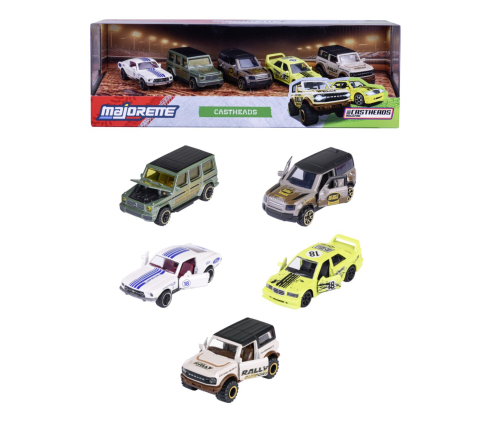 Jucării și Jocuri pentru copii - Majorette set 5 masinute metalice castheads 7.5cm copii varsta 3 ani - 7 ani