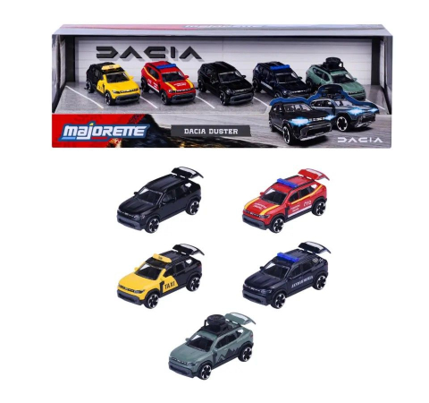 Jucării și Jocuri pentru copii - Majorette set 5 masinute metalice dacia duster scara 1 la 64 varsta 3 ani -+15 ani