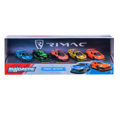 Jucării și Jocuri pentru copii - Majorette set 5 masinute metalice rimac nevera 7.5cm