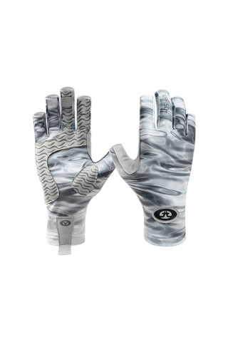 Pescuit si vanatoare - Manusi Flying Fisherman Sunbandit Pro Series Gloves Gray Water S-M