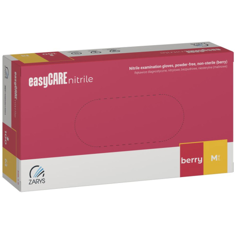 Articole pentru birou - Manusi nitril fara pudra berry 100/set m