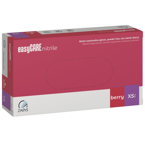 Articole pentru birou - Manusi nitril fara pudra berry 100/set xs