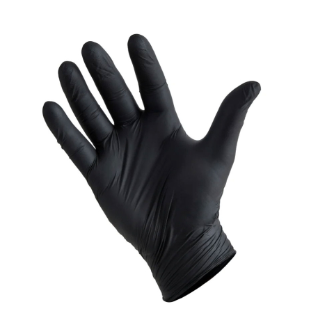 Articole pentru birou - Manusi nitril fara pudra negre 100/set m