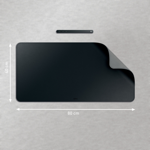 Mapa birou 80*40cm material textil neagra leitz [3]