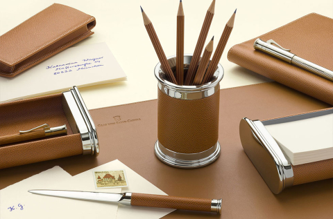 Mapa birou piele granulata maro graf von faber-castell [3]