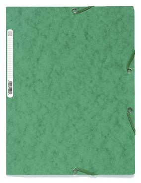 Birotică și Papetărie - Mapa carton cu elastic 400g verde exacompta