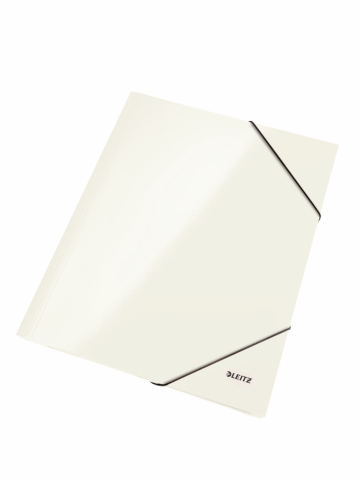 Birotică și Papetărie - Mapa carton cu elastic alb metalizat wow leitz