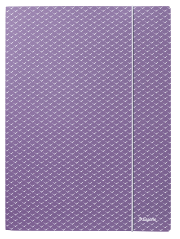 Birotică și Papetărie - Mapa carton cu elastic lavanda reciclabila colour'breeze esselte