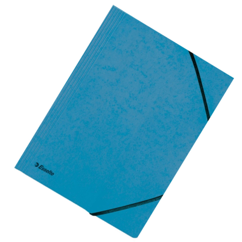 Mapa carton cu elastic lux albastra esselte [1]