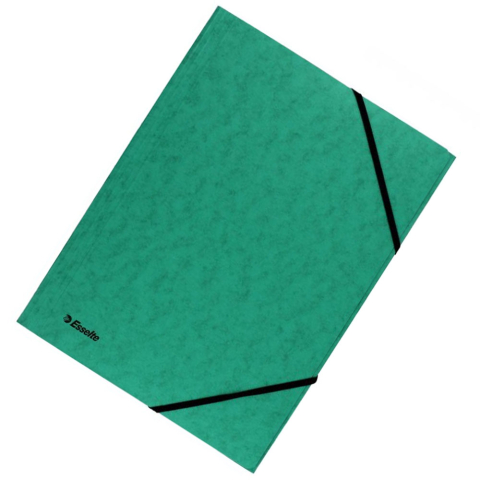 Birotică și Papetărie - Mapa carton cu elastic lux verde esselte
