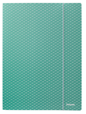 Birotică și Papetărie - Mapa carton cu elastic verde reciclabila colour'breeze esselte