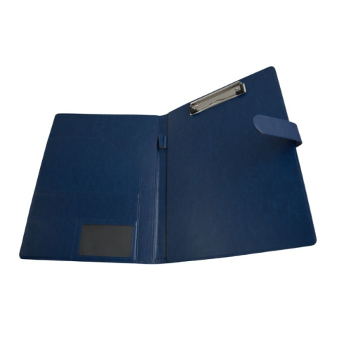 Mapa conferinta CNX 809, A4, imitatie piele, albastru, cu clipboard si inchidere magnetica [2]