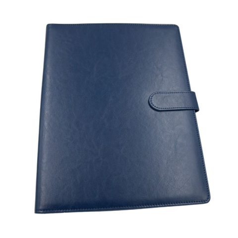 Folii și mape pentru protecția documentelor - Mapa conferinta CNX 809, A4, imitatie piele, albastru, cu clipboard si inchidere magnetica