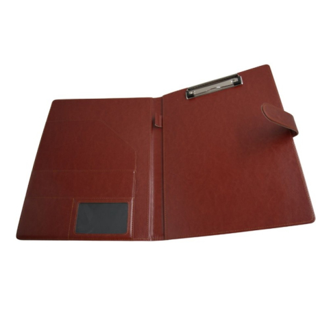 Mapa conferinta CNX 809, A4, imitatie piele, maro, cu clipboard si inchidere magnetica [1]